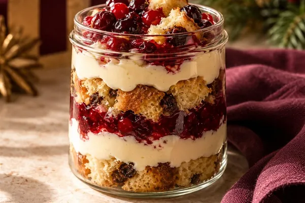Pote de cheesecake & frutas vermelhas