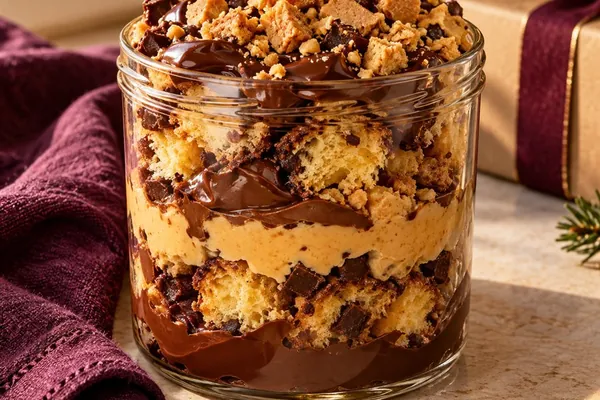 Pote de paçoca & chocolate amargo